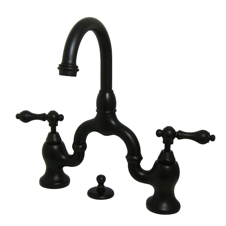 Kingston Brass KS7995AL English Country Bathroom Bridge Faucet, Oil Rubbed Bronze KS7995AL